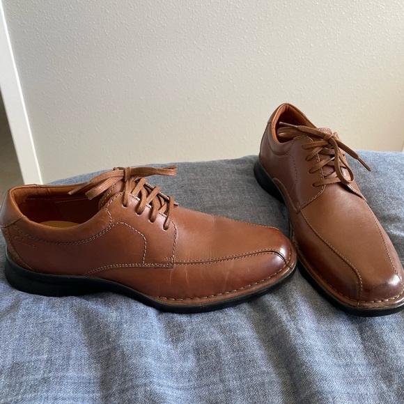 Clarks Mens Dress shoes size 9 - Picture 3 of 6